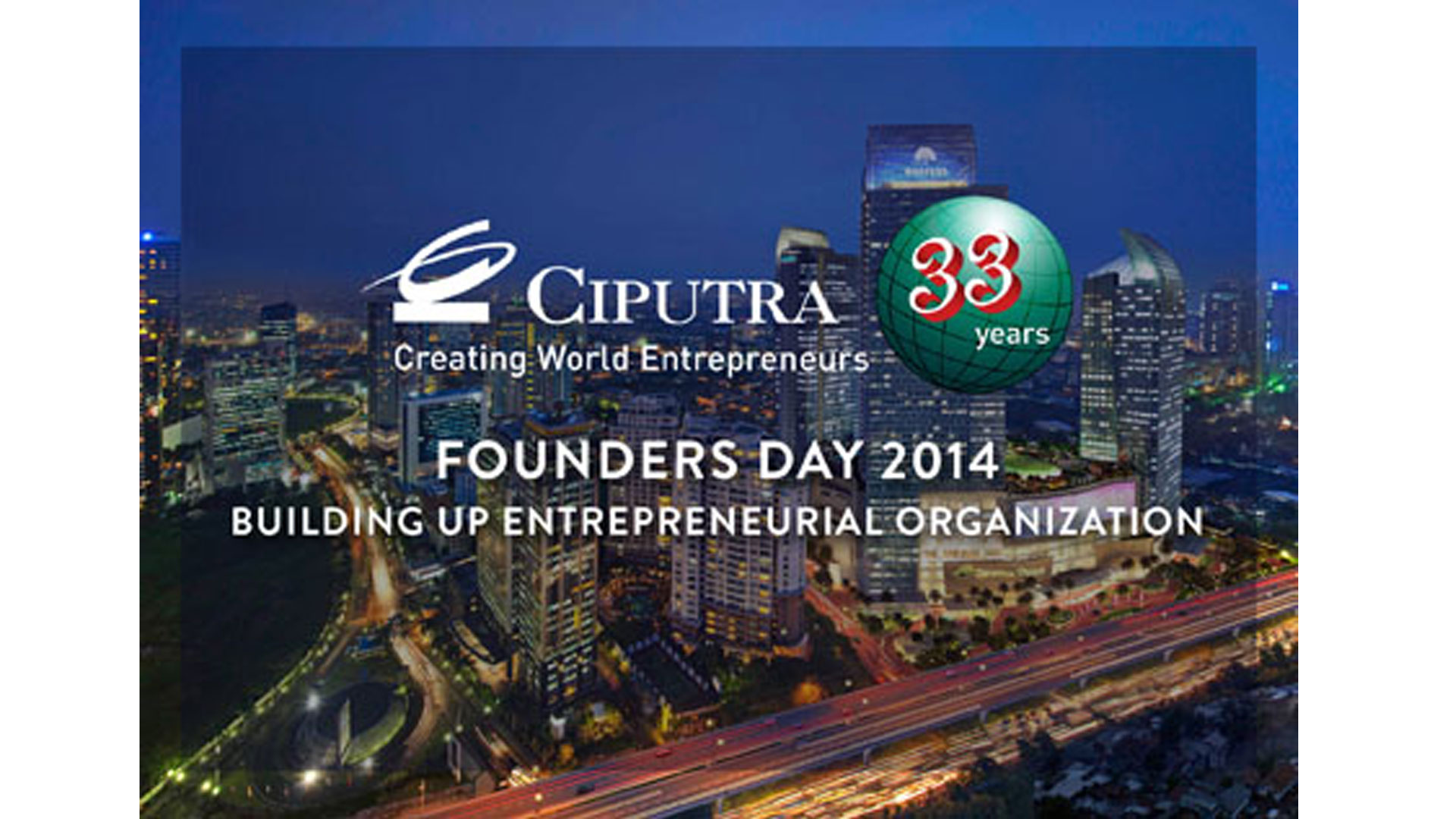 Founders Day 2014 - Building Up Entrepreneurial Organization